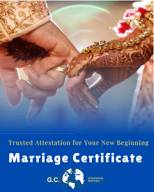 Marriage Certificate Attestation India