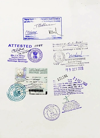 UAE Embassy Attestation Services 
